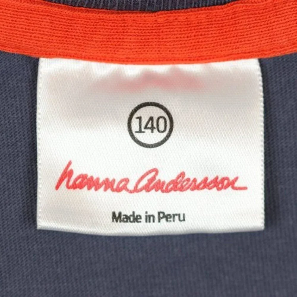 Hanna Andersson Boys Size 10 Blue White Bicycle Graphic Crewneck Long Sleeve Tee - Picture 7 of 9